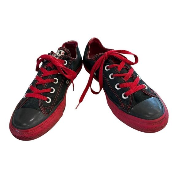 Converse All Star Black Red Women's Sneakers 6 - Picture 3 of 6